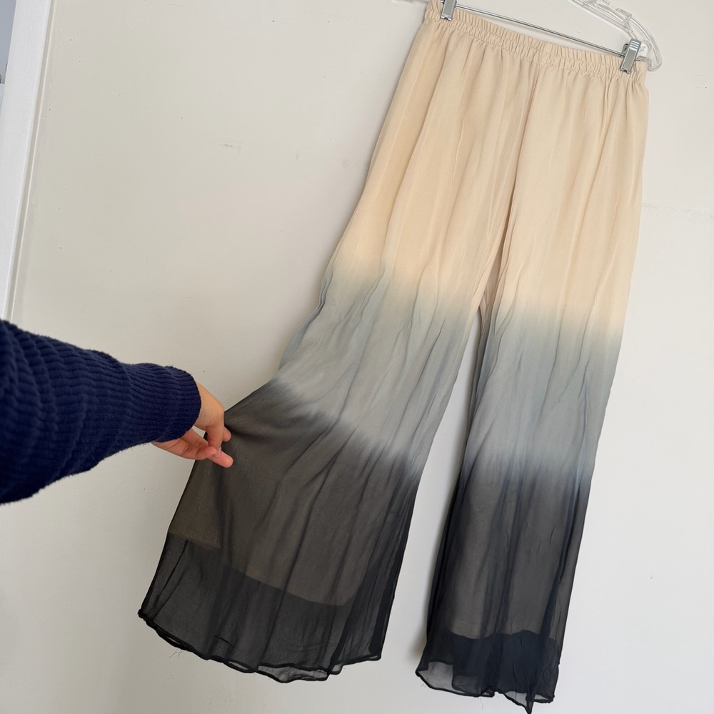Ombre Wide-Leg Pants